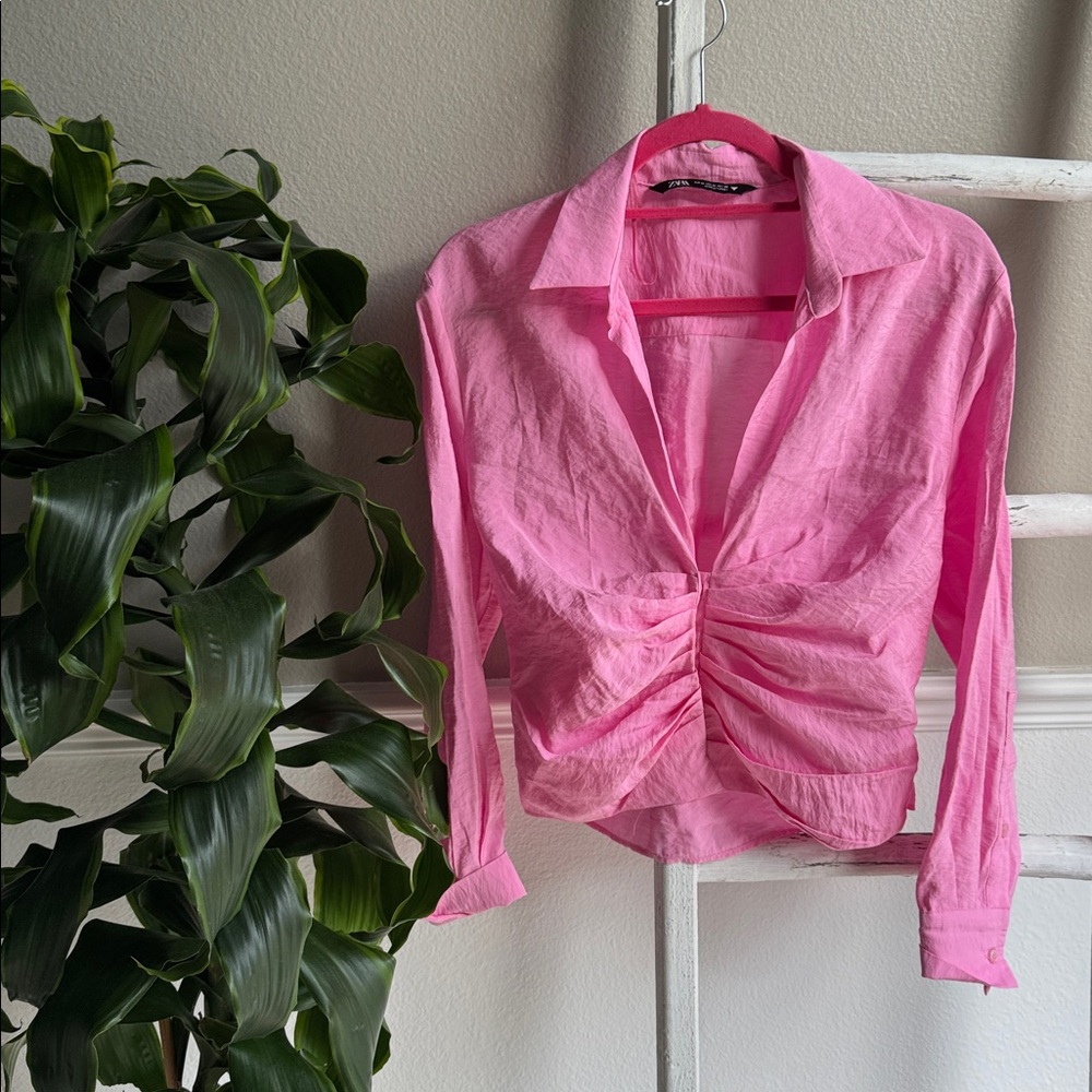 Zara Elegant Pink Women's Top